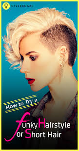 As shown in the picture here, try out nice balayage hair or coloured hair with this style to look funky. 38 Funky Hairstyles For Short Hair