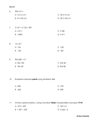 Soalan peperiksaan pertengahan tahun 3. Peperiksaan Pertengahan Tahun Matematik Tahun 6 Pendidikan Khas Flip Ebook Pages 1 8 Anyflip Anyflip