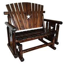 Jax teriffic is a brand that produces some of the finest wooden glider benches. Char Log Tri Star Double Glider For Pickup Only Leigh Country