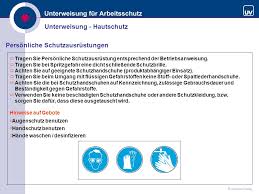 To view this presentation, you'll need to allow flash. Schutzbrille Tragen Unterweisung