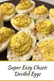 Super Easy Classic Deviled Eggs Deviled Eggs Recipe Classic Deviled Eggs Classic Devilled Eggs Recipe Best