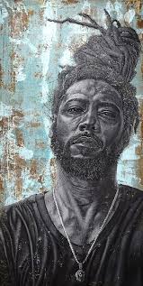 Alfred Conteh's African-American culture of erosion, oxidation and the use  of unconventional materials.