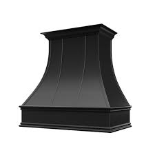Curved With Strapping Range Hood Hoodsly Kitchen Range Hood Black Range Hood Wood Range Hood
