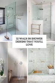 With small white bathroom floor tile and the large one on the wall, it perfectly matches the shower area. 32 Walk In Shower Designs That You Will Love Digsdigs