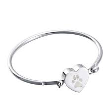 My pets ashes, newton abbot. Pet Ashes Jewellery Paw Print Bracelet