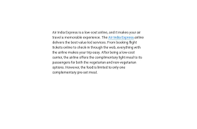 Travel Comfortable In Air With Air India Express By Johnwalles Readymag With Images Air India Express Travel Comfort Book Flight Tickets