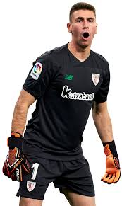 Unai simón is a goalkeeper for athletic club and wears the number 1. Unai Simon Football Render 65300 Footyrenders