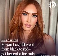 ☝🏼HOW-TO: Megan Fox's Black-To-Red...