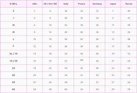 International Size Conversion Measurement Conversion Chart