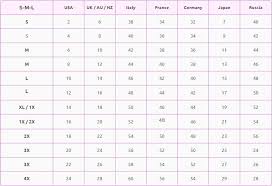 International Size Conversion Measurement Conversion Chart