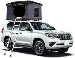 Hard top roof top tents. Amazon Com Kingcamp Rooftop Tent Hard Shell For Suv Travel Pop Up Installation Tent Large Space Suitable For 2 People With Ladder Waterproof Hard Shell Tent Overland Roof Top Tent Black Grey Everything