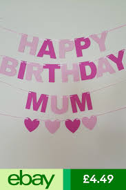 Handmade Diy Birthday Decoration At Home Happy Birthday Mummy Banner Mum In Pink Birthday Party Decoration Bunting Happy Birthday Mummy Pink Birthday Party Decorations Pink Birthday Party
