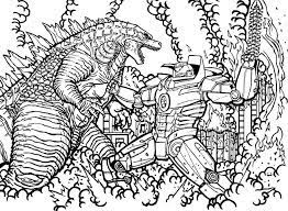 Kong illustrations, you will be brought excitement and enjoyment. Godzilla Coloring Pages Print Monster For Free