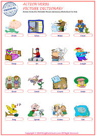 >> home >> english for kids >> picture vocabulary >> verbs pictures. Action Verbs English Esl Vocabulary Worksheets Engworksheets 1