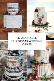 It's a highly underrated tradition, particularly since you have the option, on our site, to customize your own card, ensuring that it correlates with your theme, venue and other decorations. 47 Adorable Christmas Wedding Cakes Weddingomania