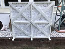 Diy Dog Gate 36x32 Home Depot 25 00 For Materials Fabric From Joann Fabrics On Sale For 6 99 A Yard Keeps Dog From Runn Diy Dog Gate Diy Dog Stuff Dog Gate