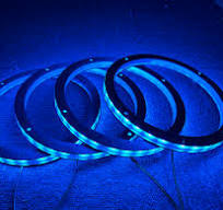 Amazon.com: 4PCS 8" RGB Car LED Speaker Ring Lights Coxial ...