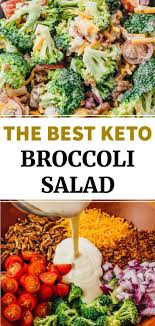 This Is An Easy And Healthy Recipe For Making The Best Keto Broccoli Salad With Bacon This Is A Col In 2020 Best Broccoli Salad Recipe Broccoli Salad Keto Side Dishes