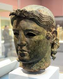 An ancient #Greek bronze portrait of man, dated to about 300 BC, and found  at the Temple of Apollo at Cyrene, Libya. !!
