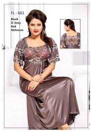 Stylish Fl 661 Flourish Exclusive Bridal Nighty Set Collection Night Dress For Women Cotton Night Dress Night Wear Dress