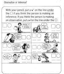Observation Or Inference Inference Booklet V Lines