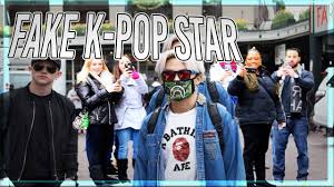 Fake K Pop Member In Public Crowds Went Crazy Fake Celebrity Prank Youtube