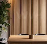 Slatpanel® Luxe American Oak Acoustic Wide Slat Wood Wall Panels