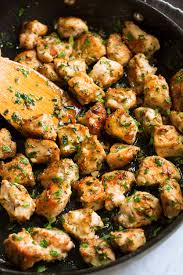 This is a super easy recipe for baked chicken pieces. Garlic Butter Chicken Bites 15 Minute Recipe Cooking Classy