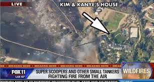 The mansion kim and kanye completed this. Caitlyn Jenner S Mansion Burns Down Flames Reach Kim Kardashian S Home And Will Smith Fears For His Pad As Celebs Flee California Wildfires