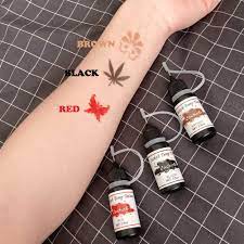 See more ideas about red ink tattoos, tattoos, snake tattoo. Buy Jacknb Temporary Tattoo Kit Freehand Ink Semi Permanent Tattoo Jagua Gel 40 Pcs Free Tattoo Stencils Diy Tattoos Fake Freckles Temp Tattoos For Women Kids Men Full Kit 4 Bottles