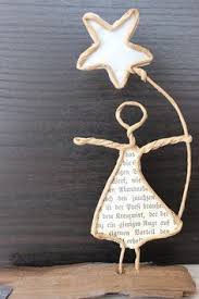 Fraumasulzke Zauberhafte Papierwerkstatt 6 Basteln Mit Papierdraht Engel Basteln Basteln Weihnachten