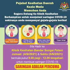 Specialize in cukai tanah, quit rent and local government. Saringan Percuma Di Pejabat Kesihatan Daerah Kuala Muda Portal Pbt Kedah