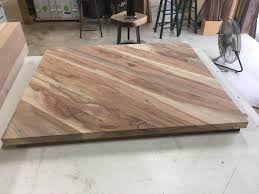 Durable and unique pecan wood furniture for classic room decor. First Woodworking Post Pecan Tabletop I Just Made Woodworking