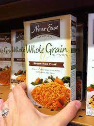 Served over whole wheat rice pilaf (near east brand). This Brand Near East This Flavor Whole Grain Brown Rice Pilaf Meets Her Restrictions Other Flavors Do Not Brown Rice Pilaf Whole Grain Brown Rice Pilaf