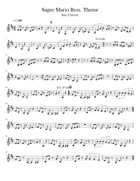 Print And Download In Pdf Or Midi Super Mario Bros Theme Free Sheet Music For Clarinet Made By Logantot Clarinet Sheet Music Clarinet Music Super Mario Bros