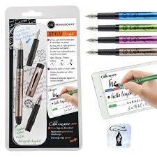 Manuscript Pen Co Manuscriptpenco Pen Fountain Pens Calligraphy Pink And Green