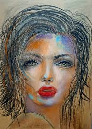 Pastel art called race day blues