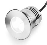 LED Underwater Pool Lights, 3W 12V-24V DC, IP68 Waterproof, Stainless Steel  Aluminum, lamp for Inground Swimming Pools Ponds Fountains Steps,Cool ...