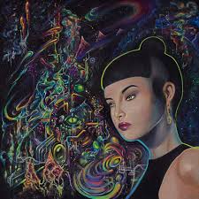 My painting 🎨 Reptilian in the Underworld Acrylic