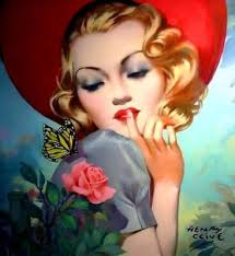 The First Rose of Summer : Henry Clive : 1935 : Archival Quality Art Print 