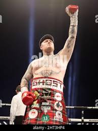 Jay McFarlane before the Scottish Heavyweight bout against Nick Campbell at  the OVO Hydro, Glasgow. Picture date: Saturday February 26, 2022 Stock  Photo