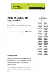 Para hacer una planificación proyecto de aula, tenemos que tener objetivos muy claros. Proyecto Para Educacion Fisica Juego Y Movimiento