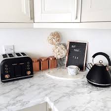 Click For Diy Marble Worktops Leannelimwalkerhome Rose Gold Kitchen Kitchen Decor Apartment Black Kitchen Decor