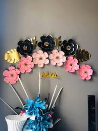 These lovely black and baby pink backgrounds feature delicate vintage flower bouquet patterns, handwriting, stripes, polka dots and subtle vintage distressed textures. Black Pink Magic Paper Flowers Facebook