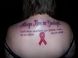 One kind of tattoo that will always remind you of something is an awareness ribbon. Ribbon Tattoo Quotes Quotesgram
