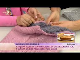 Derya Baykal 39 La Gulumse Dikissiz Bere Yapimi Youtube Orgu Sal Bere
