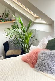 Long Haired Sheepskin Cushion Square Dove Grey Lola Swift Interior Design
