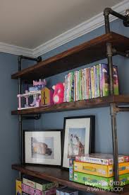 For the top, the builder. Diy Pipe Shelves And Built In Desks Kaleidoscope Living