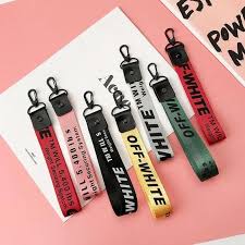Off White Ribbon Schlusselbund Frauen Handyhulle Brieftasche Schlusselanhanger Tortenschlussel Fur Tasche K Acc Brieftasche Schlusselanhanger Schlusselbund