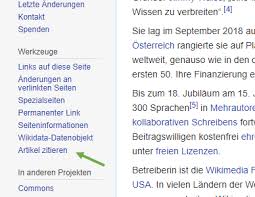 Einen Wikipedia Artikel Nach Apa Zitieren Mit Beispiel